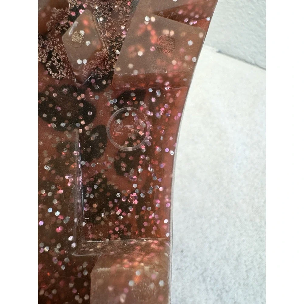 Wonder Nation Toddler Leopard Rain Boots Size 2/3 Pink Glitter Chelsea Boots